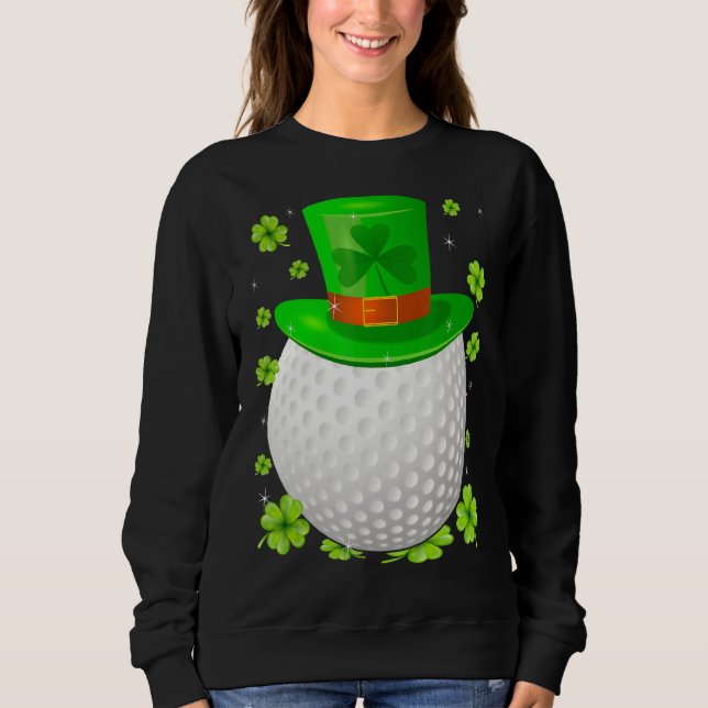 Camiseta Saint Patrick S Day Irish Golf Hat Shamrock Esport (Frente)