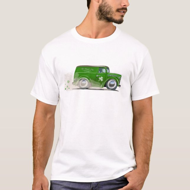 Camiseta  Saint Patrick vintage Cartoon Van (Frente)