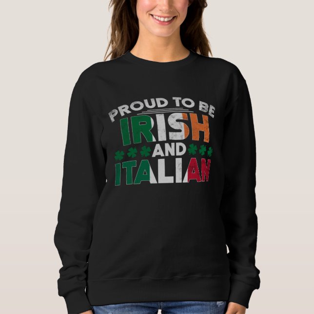 Camiseta Saint Patrick's Day Irish Italian St Paddy's Day   (Frente)