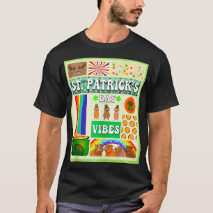 Camiseta Saint Patricks Day Retro Capybara Plush Pets Engra