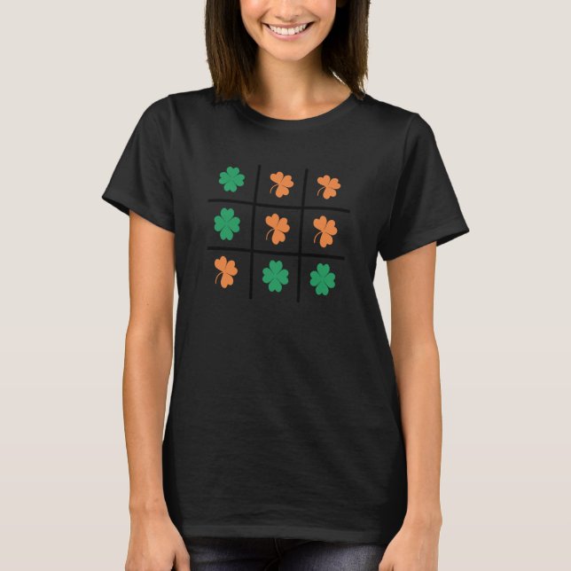 Camiseta Saint Patrick's Day Shamrock Game Lucky Charm Padd (Frente)