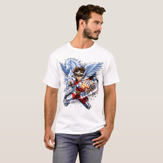 Camiseta Saint Seiya Pegasus (Frente Completa)