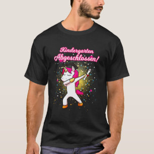Camiseta Sair da Creche de Unicórnio de Jardim de Infância