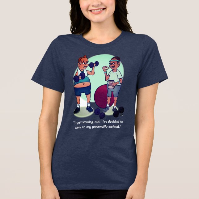 Camiseta Sair do Marinho Tri-Blend (Frente)