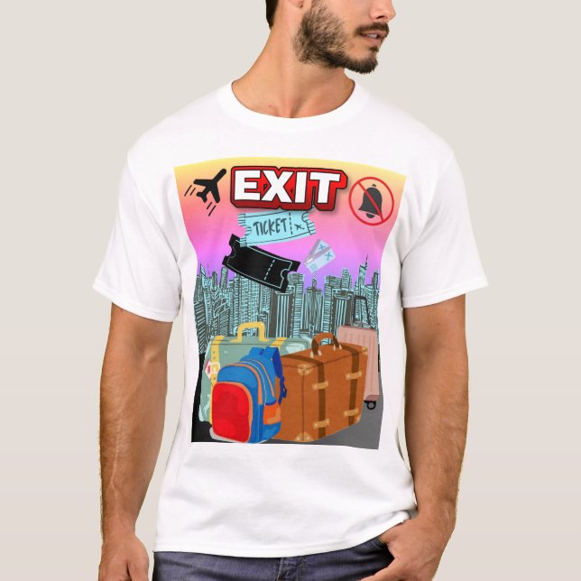 Camiseta Sair do tíquete (Frente)