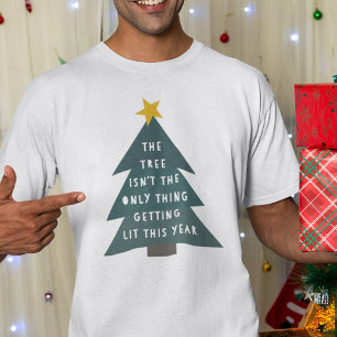 Camiseta Sair   Feriado de Natal para Adultos Engraçado