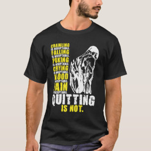 Camiseta Sair Não É Aceitável, Motivação De Workout De Gym