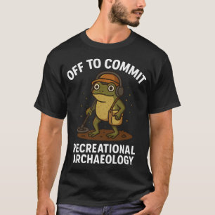 Camiseta Sair para Cometer Arqueologia Recreativa Sapo