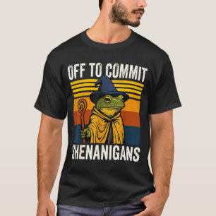 Camiseta Sair para cometer travessuras sapo