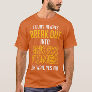 Camiseta Sair Para Mostrar Presente Do Teatro De Telas