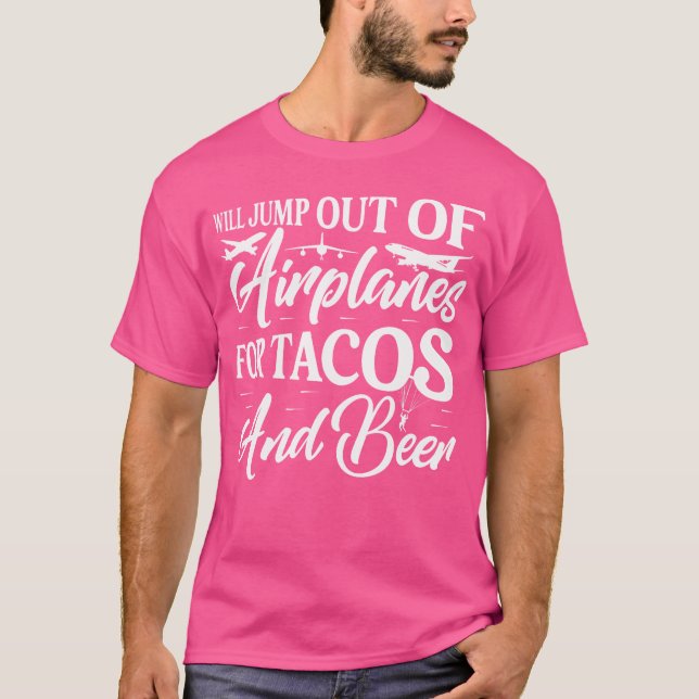 Camiseta Sairá De Aviões Para Tacos E Beer Skyd (Frente)