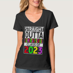 Camiseta Saiu da Escola Primária Formatura de 2023 G