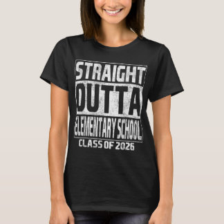 Camiseta Saiu direto da formatura da escola primária Cl De