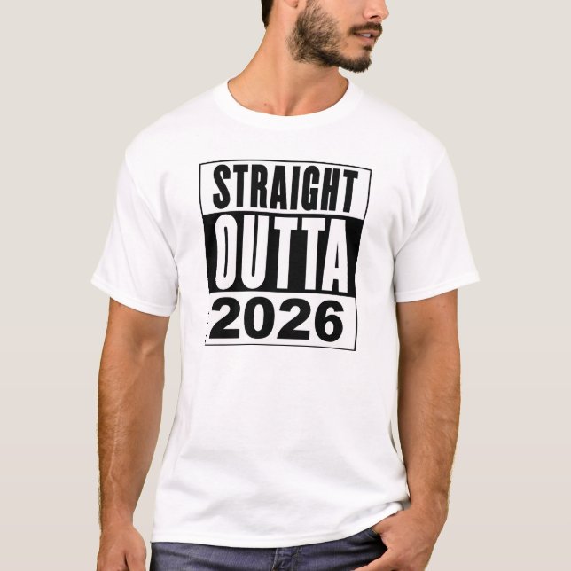 Camiseta Saiu direto de 2026 (Frente)