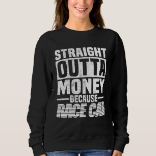 Camiseta Saiu do Dinheiro Porque Carro de Corrida Homens M