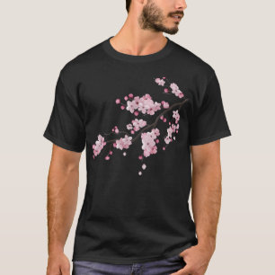 Camiseta Sak de Cerejeira com Flor de Cereja com Gráfico Sa