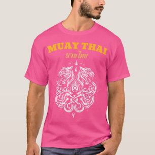 Camiseta Sak Yant Muay Tailandês Art Tatuagem Twin Tiger Ki