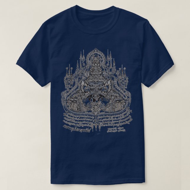 Camiseta Sak Yant Phra Rahu (Frente do Design)