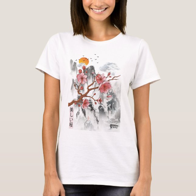 Camiseta Sakura Blossom Women White (Frente)