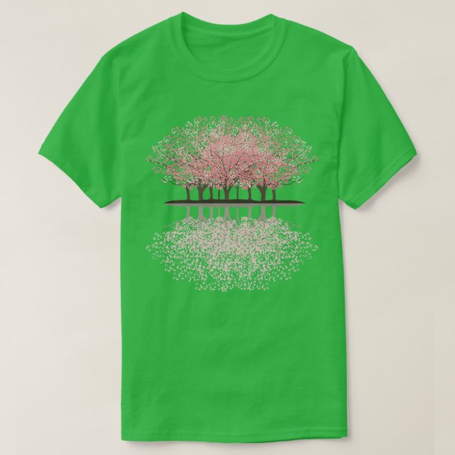 Camiseta Sakura Blossoms Floresta Flor (Frente do Design)