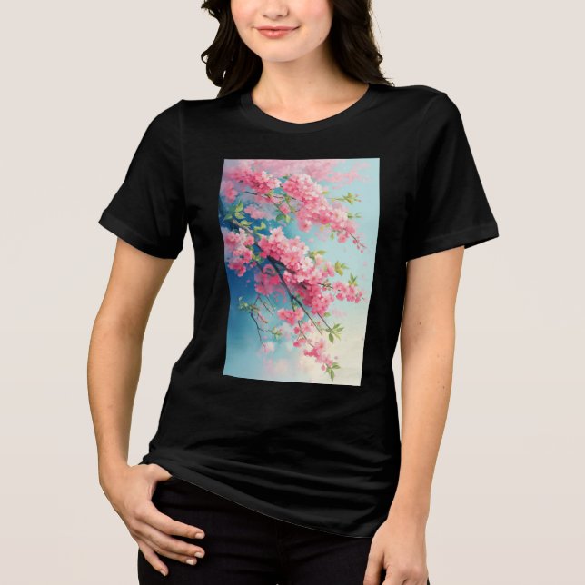 Camiseta Sakura Blush da Primavera (Frente)
