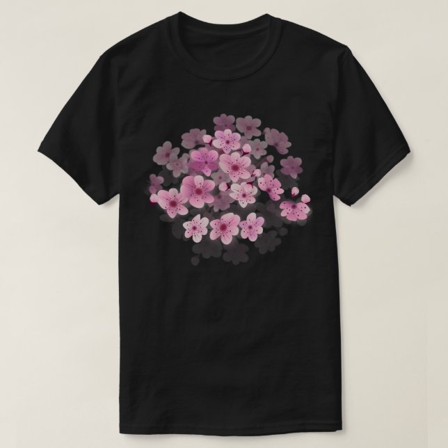 CAMISETA SAKURA CHERRY BLOSSOM FLOWER  (Frente do Design)