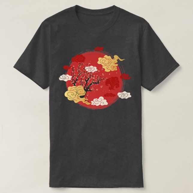 CAMISETA SAKURA CHERRY BLOSSOM JAPAN'S FAVORITE FLOWER 1103 (Frente do Design)