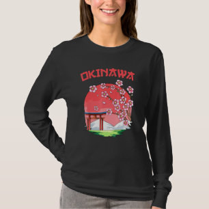 Camiseta Sakura Cherry Blossom Okinawa Japão