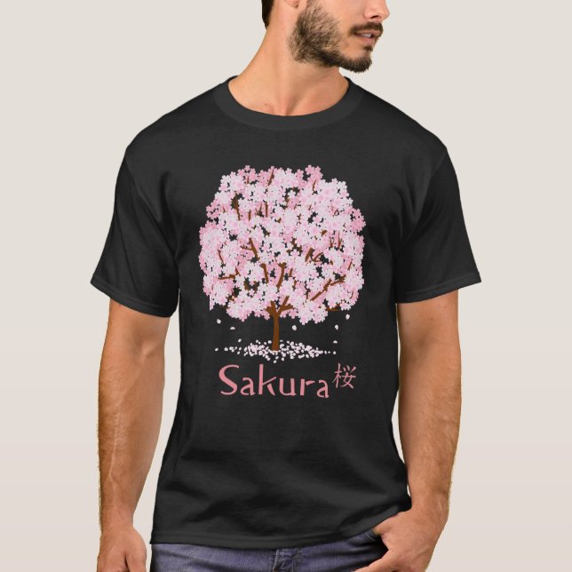 Camiseta Sakura Cherry Blossom Tree Japanese Symbol of Beau (Frente)