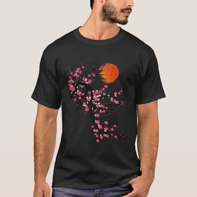 Camiseta Sakura Cherry Blossom Tree Japonês (Frente)