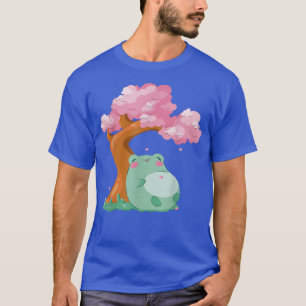 Camiseta Sakura Cute Sapo Kawaii - Blossom de Cereja Japonê