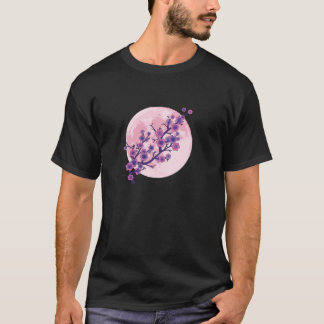 Camiseta Sakura Flor de Cerejeira Rosa Estética Japonesa Lu