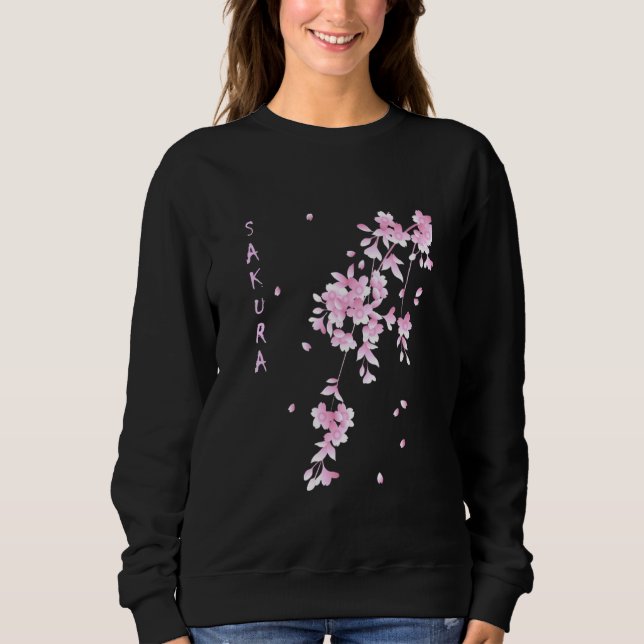 Camiseta Sakura Flower Cherry Blossoms Japonês Art (Frente)