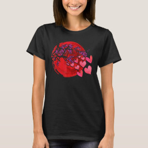 Camiseta Sakura Heart Cherry Blossom Árvore Japão Natureza