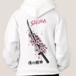 Camiseta Sakura Katana Estética Japonesa de Rua
