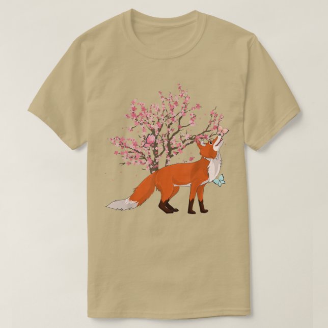 Camiseta Sakura Nature Forest Amante de os animais Cherry B (Frente do Design)