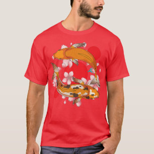 Camiseta Sakura Taisho Sanke Koi Cherry Blossom Ko