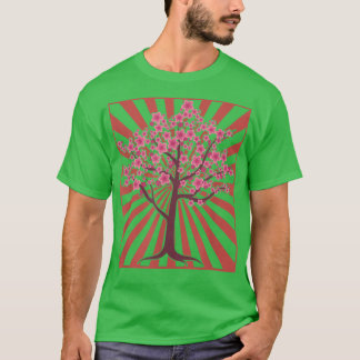 Camiseta Sakura Tree Japonês Flor Japão Rosa Cereja Blos
