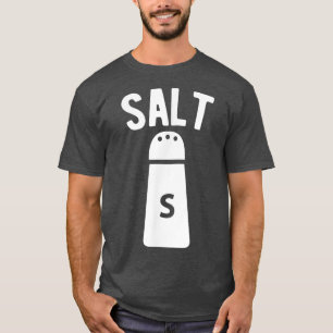 Camiseta Sal De Sal E Pimenta Que Correspondem À Loja De Ha