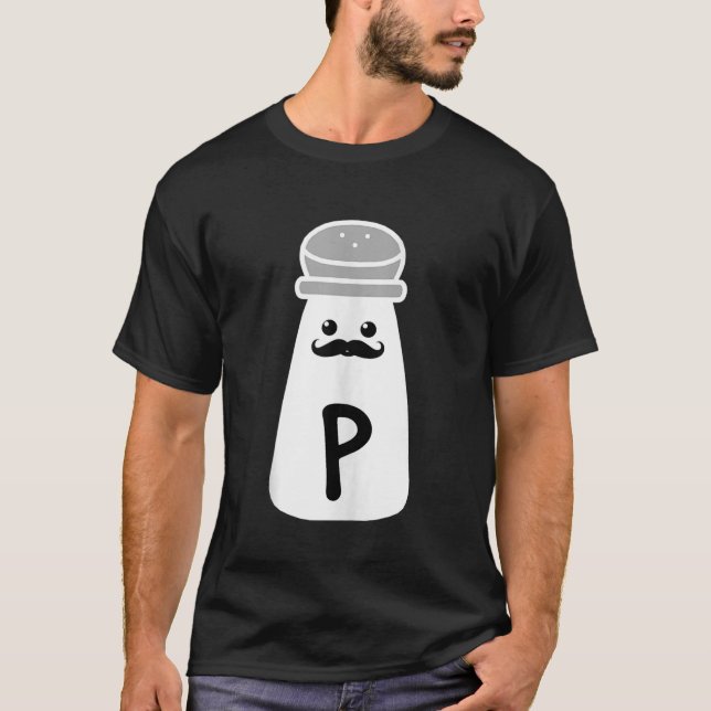 Camiseta Sal e perfume de pimenta que combinam fatos de ami (Frente)