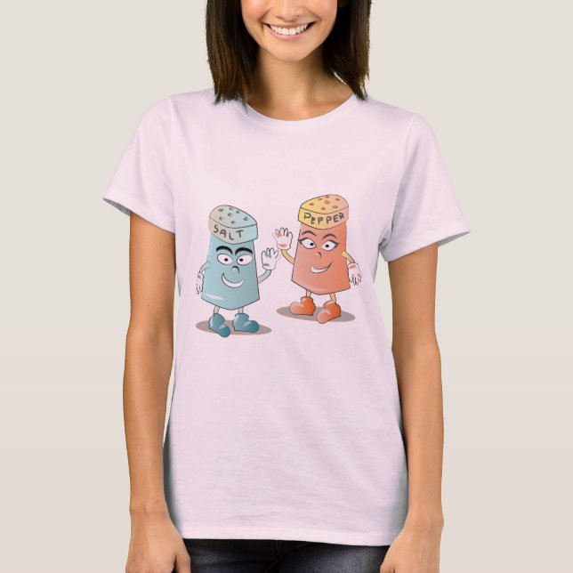 Camiseta Sal e Pimenta Mascote Vintage (Frente)