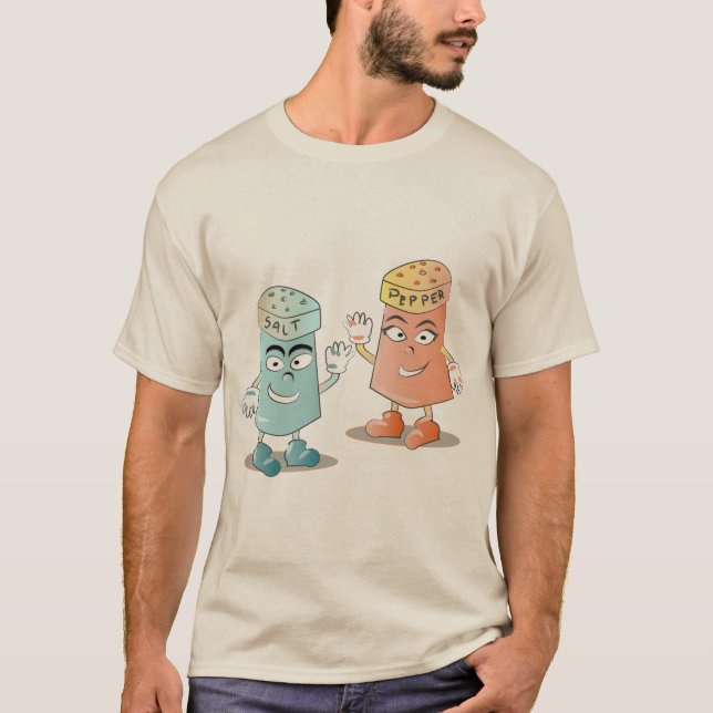 Camiseta Sal e Pimenta Mascote Vintage (Frente)