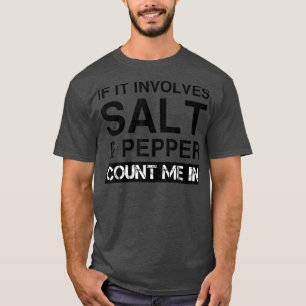 Camiseta Sal Engraçado E Cozinhar De Pimenta Especiais Bran
