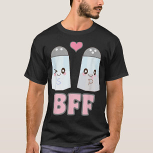 Camiseta Sal Kawaii e Pepper BFF são os melhores amigos de