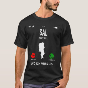 Camiseta Sal liga para o Feriado Cabo Verde das Ilhas Capve