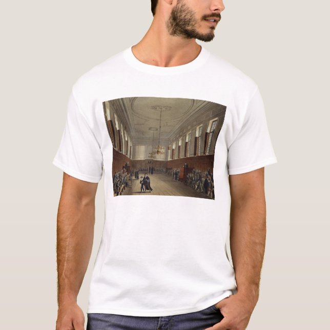 Camiseta Sala da escola de Eton, da "história da faculdade (Frente)