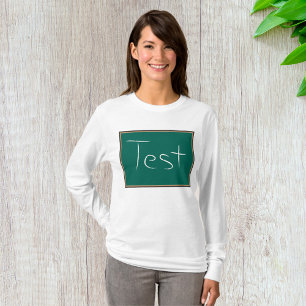 Camiseta Sala de aula do quadro de testes