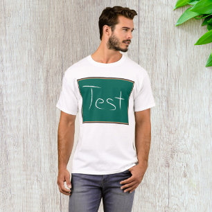 Camiseta Sala de aula do quadro de testes