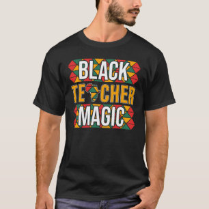 Camiseta Sala de Aula Mágica do Professor Negro Mês da Hist