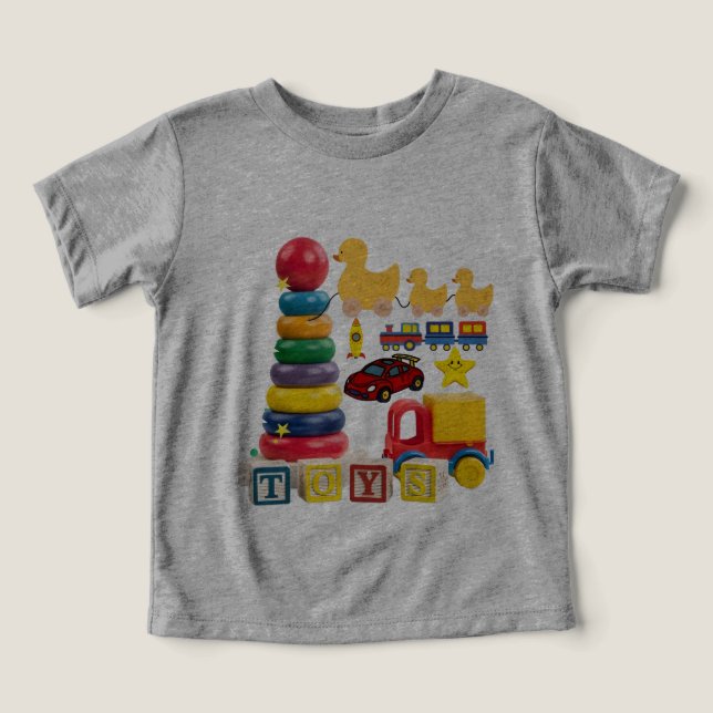 Camiseta Sala de Brinquedos  (Design frontal)